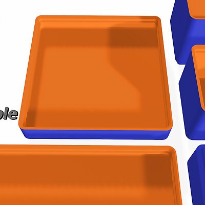 Basic Undivided Gridfinity Boxes CadQuery Customizable
