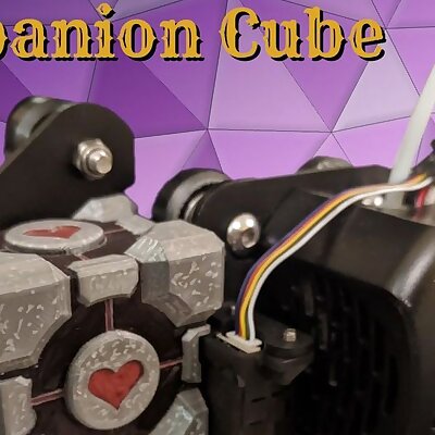 Ender 3 v2 Companion Cube X Motor Cover  CR Touch edition