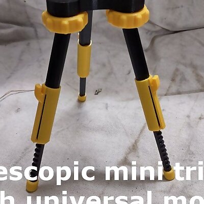 Telescopic Mini Tripod With Universal Mount
