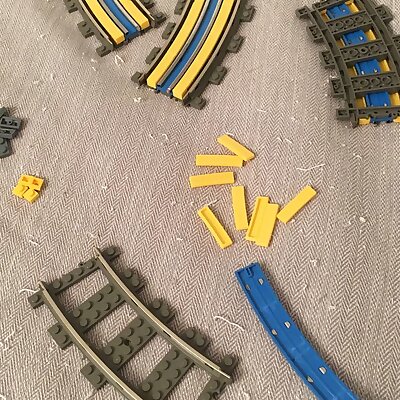 Lego R40 Rail Track curves middle Tiles
