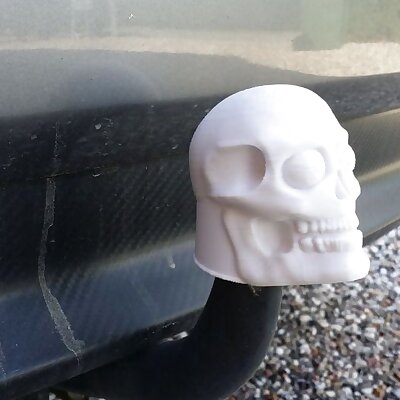 Skull 50mm tow hitch ball cover