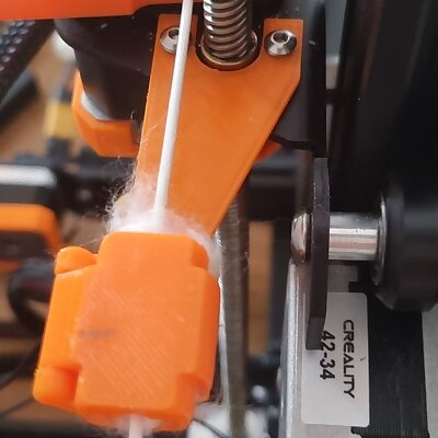 Ender 3 filament guide with dust filter
