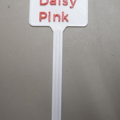 Plant Label Pink Daisy
