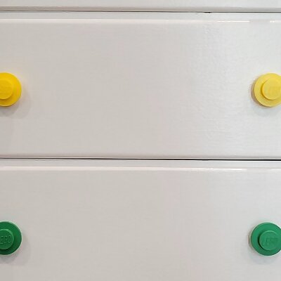 Lego stud drawer pull  knob