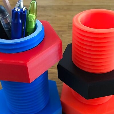 Bolt and Nut as Pen Holder  Container