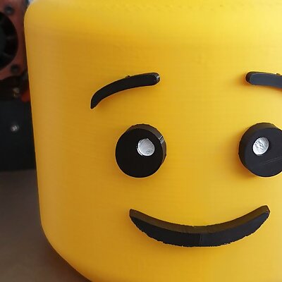 Lego Head Planter  easier print