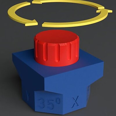 KNOB printer test 02 mm gap dimensions overhangs