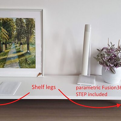 Table shelf legs or monitor stand quick print