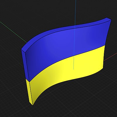 Ukraine wavy flag
