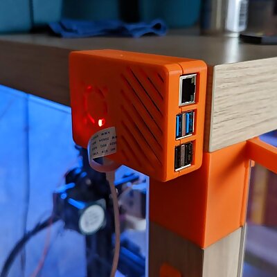 Raspberry Pi 4 Snap Case  Flat Mount