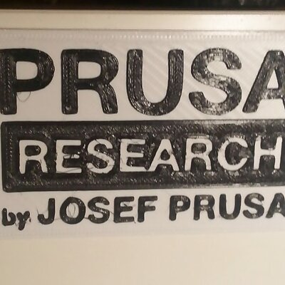Prusa Reasearch logo plate