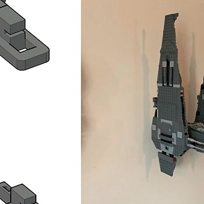 Lego Kylo Ren Command Shuttle Wall Mount