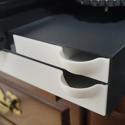 Ender 3 Pro shorter drawer fits recently manufactured Ender 3 Pro machines that have less space under the bed