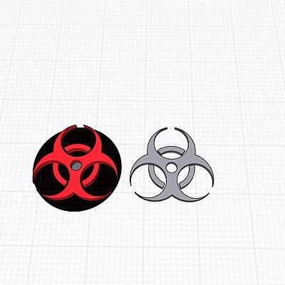 Biohazard logo warning bioweapon