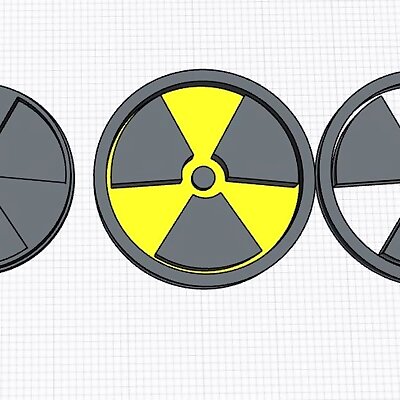 Radioactive  radiation logo