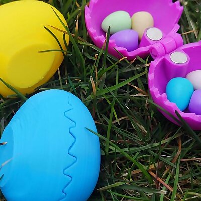 Reusable Easter Egg for hiding or decoration with magnetic closure 3 sizes