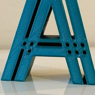 3D Alphabet  Letter A