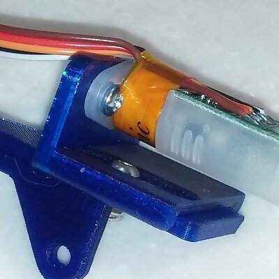 Adjustable BLTouch mount for Titan Aero extruder