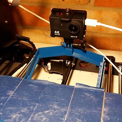 Anet A8 Go Pro Action Camera Bed Mount