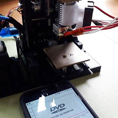 Pi Zero mount for Mini DVD drive 3D printer