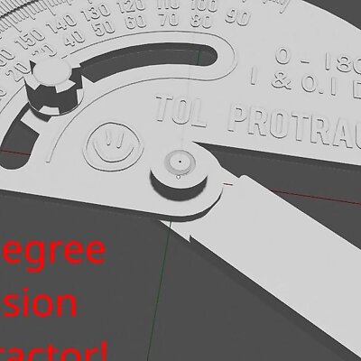 The SMALLEST Protractor for CAD modelling 01 degree precision angle measurement tool