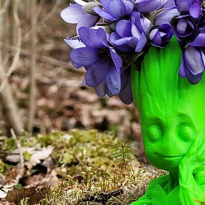 Baby groot small tall vase for small flowers