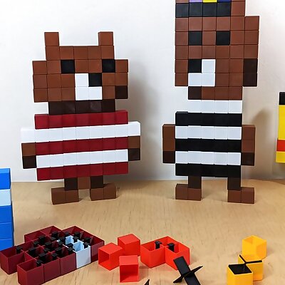 Pixel Art Building Blocks