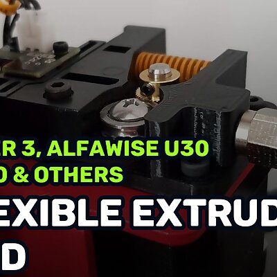 Flexible Extruder Mod for Creality Ender 3 CR10 Alfawise U20  Others