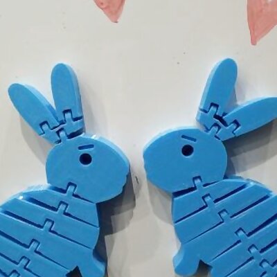 Flexi Rabbit with hidden magnets