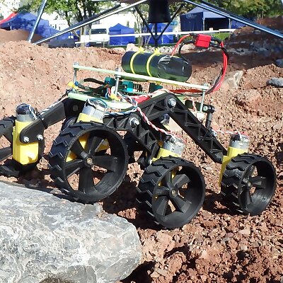 RC Rockerbogie chassis Mini martian rover