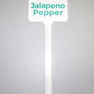Plant Label Jalapeno Pepper