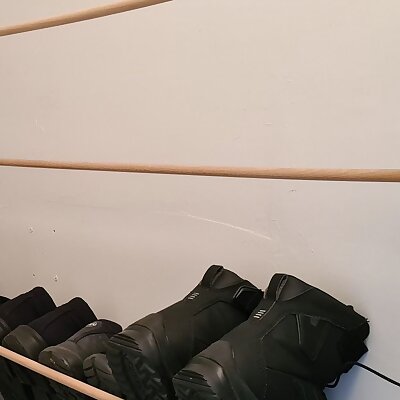 Shoe rack wall mounted fits on Prusa Mini