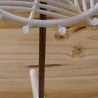 Necklace Stand with spider web at top