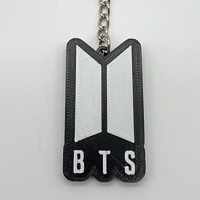 BTS K Pop Logo and Keychains