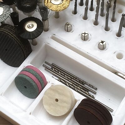 Gridfinity Rotary Tool Bits and Pieces Storage