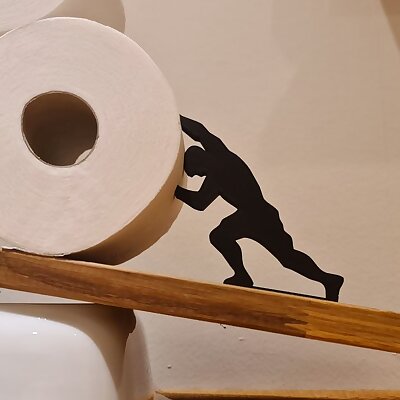Sisyphus toilet paper roll