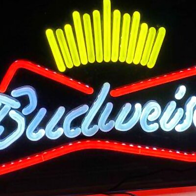 Budweiser Neon Effect Sign