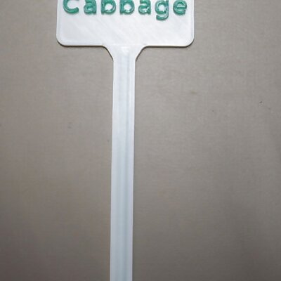Plant Label Cabbage