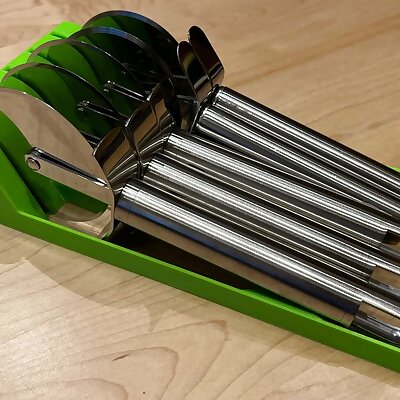 Ikea Uppdatera bamboo cutlery tray pizza cutter insert