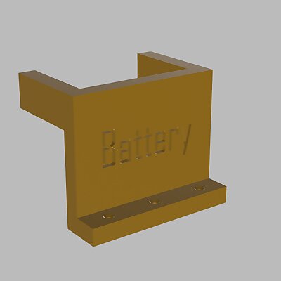 6v Battery Holder for wooden surfaces