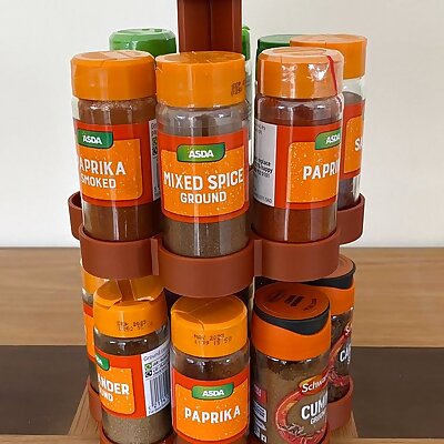 Spice Rack Holds 16 Regular Spice Jars
