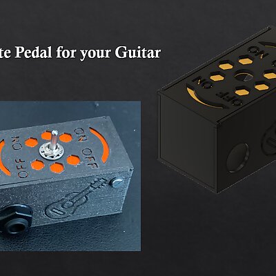 Mute pedal for guitar
