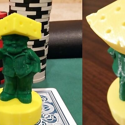 Rude Cheesehead Gnome Poker Card Capper  Green Bay Packers