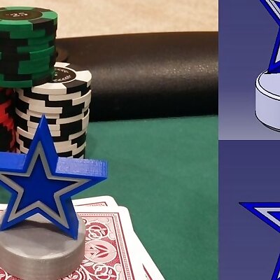 Dallas Cowboys Poker Card Capper