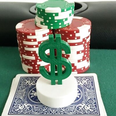 Dollar Sign Poker Card Capper