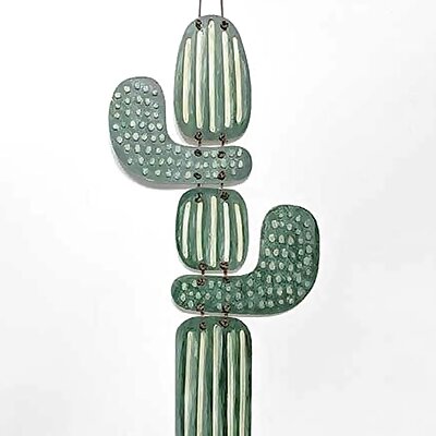 Cactus wall ornament