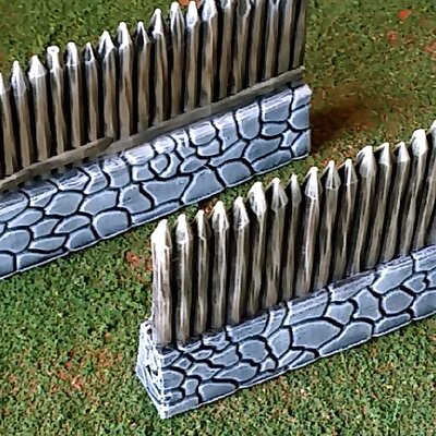 Fantasy viking palisade