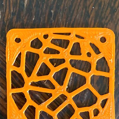Parametric fan grill with Voronoi pattern