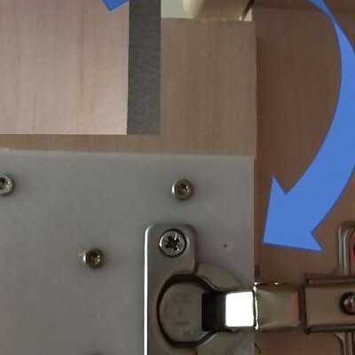 Pot hinge repairkit  Topfscharnier Reparaturplatte