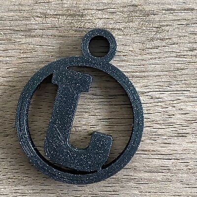 keychain the letter j